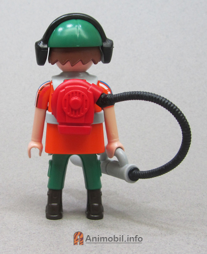 Playmobil,WORKER with LEAF BLOWER,Series #10 Figure