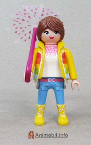 Girls Series 29 Four Woman in Raingear