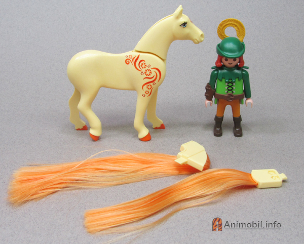 Horse Brushable Mane and Tail Gold
