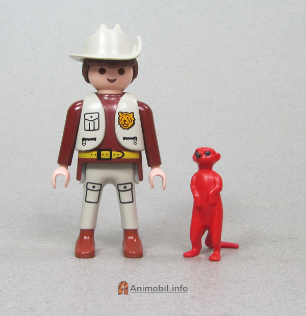 Meerkat Standing Red