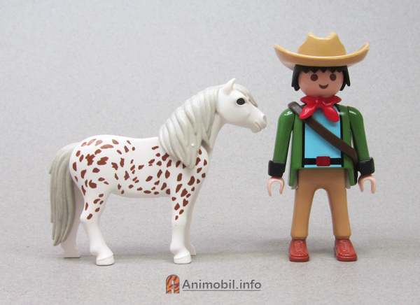 Pony 3 White with Small Brown Spots