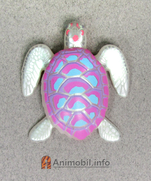 Sea Turtle 2 White and Pink