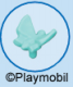 Butterfly with Pin Light Blue 2