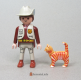 Cat Standing Orange Striped 3