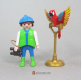 Parrot Red with Wings Spread