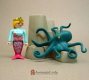Octopus Teal Green