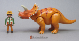 Triceratops 3 Orange