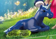 Unicorn Baby Laying Blue
